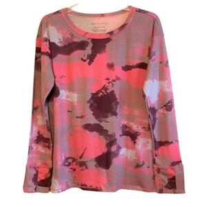 Seed Style Organic Cotton Watercolor Print Top SMALL (404)